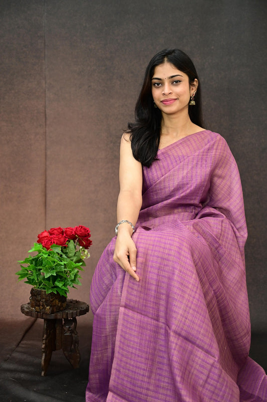Linen Silk Saree