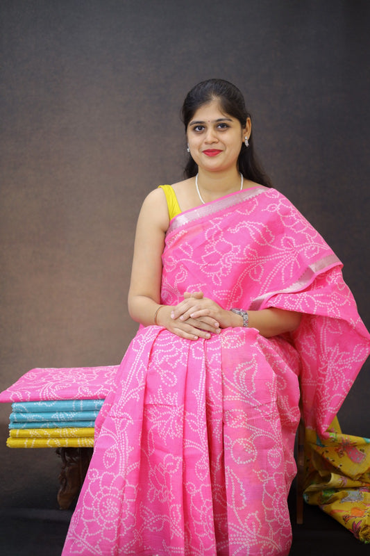 Pure Mangalagiri silk with pichwai print