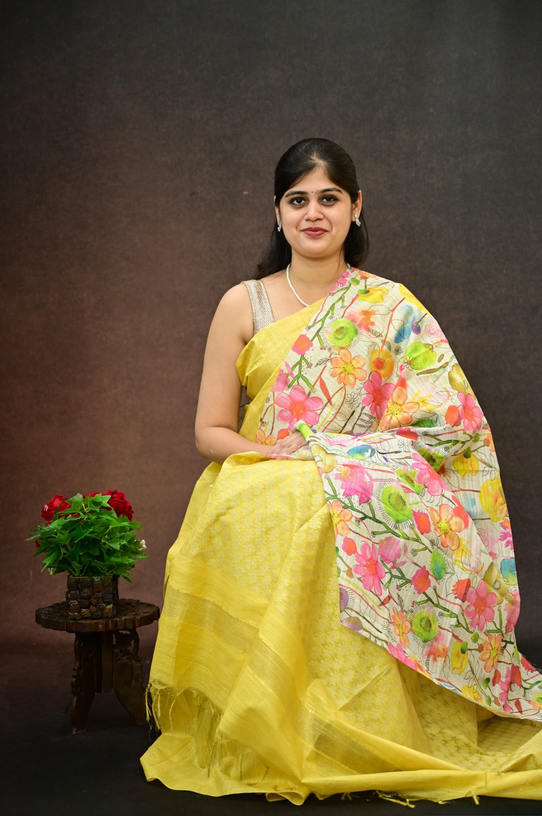 Bhagalpur Tussar silk saree