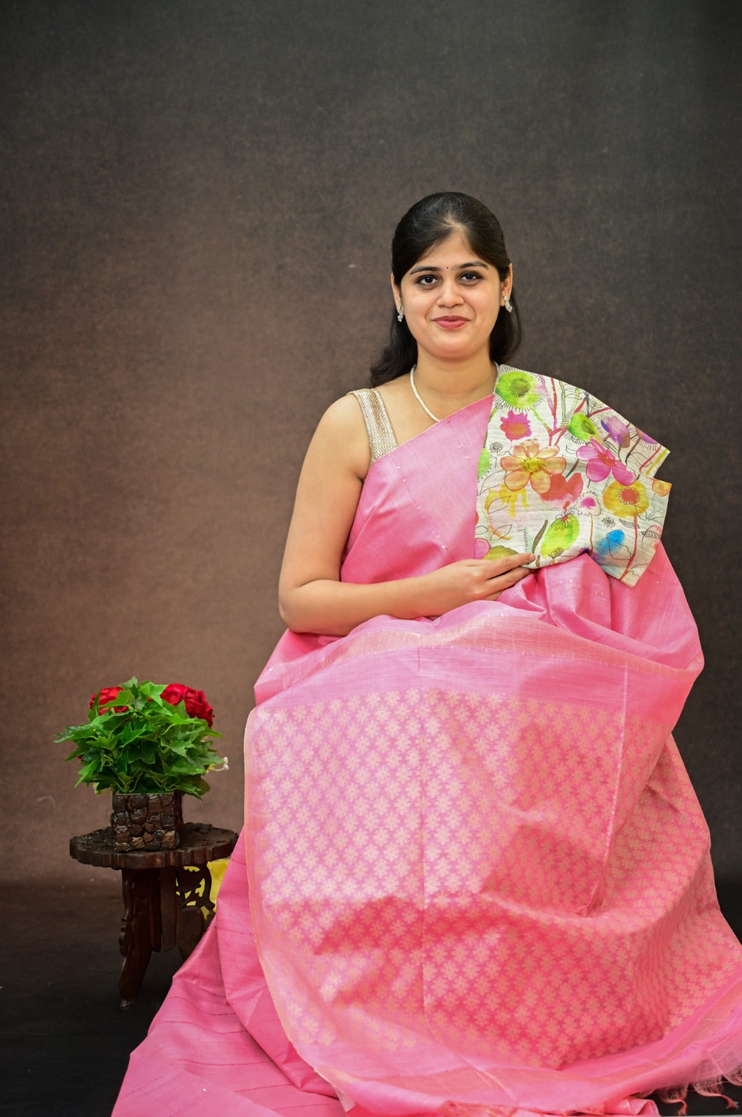 Bhagalpur Tussar silk saree