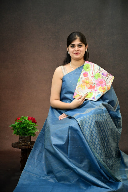 Bhagalpur Tussar silk saree
