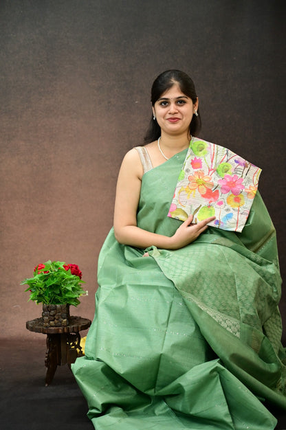 Bhagalpur Tussar silk saree