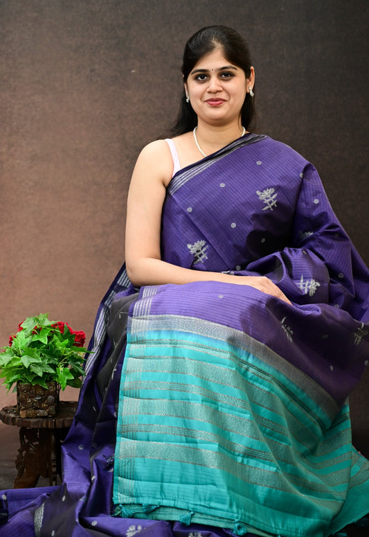 Dupiyaan Tussar Silk Saree