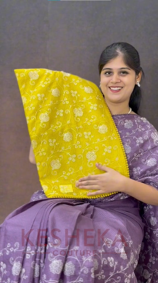 Kota Silk with Embroidery Work