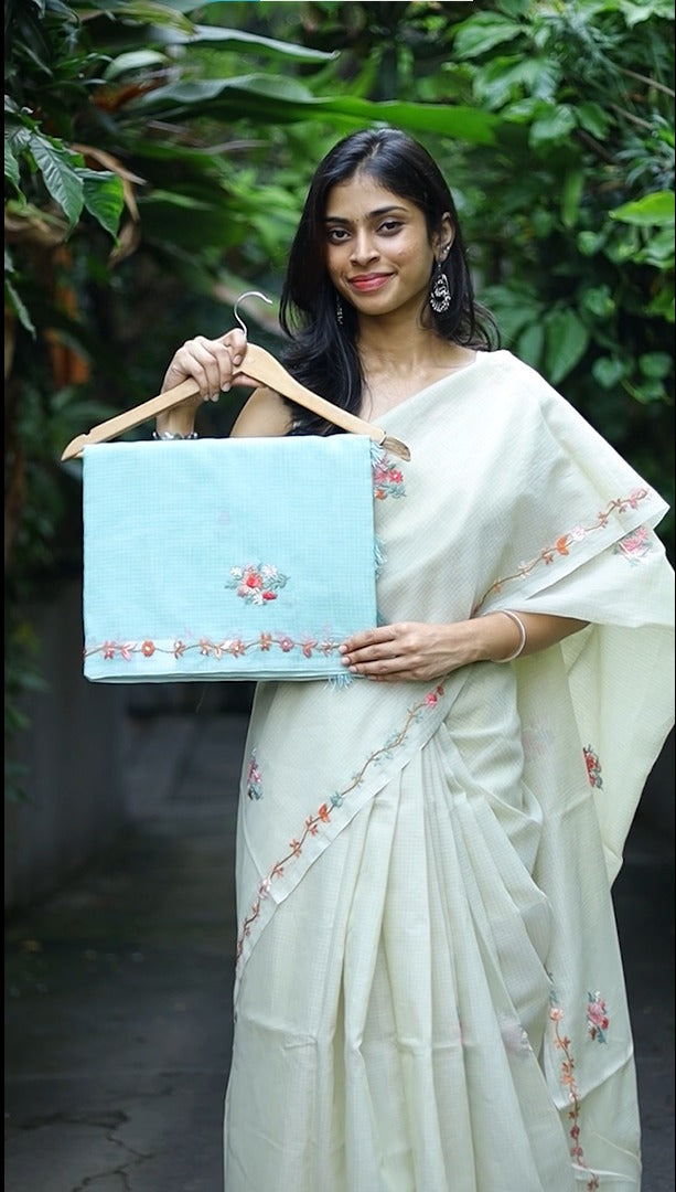 Kota Silk with Embroidery Work