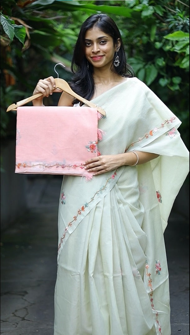Kota Silk with Embroidery Work
