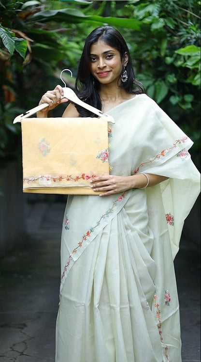 Kota Silk with Embroidery Work