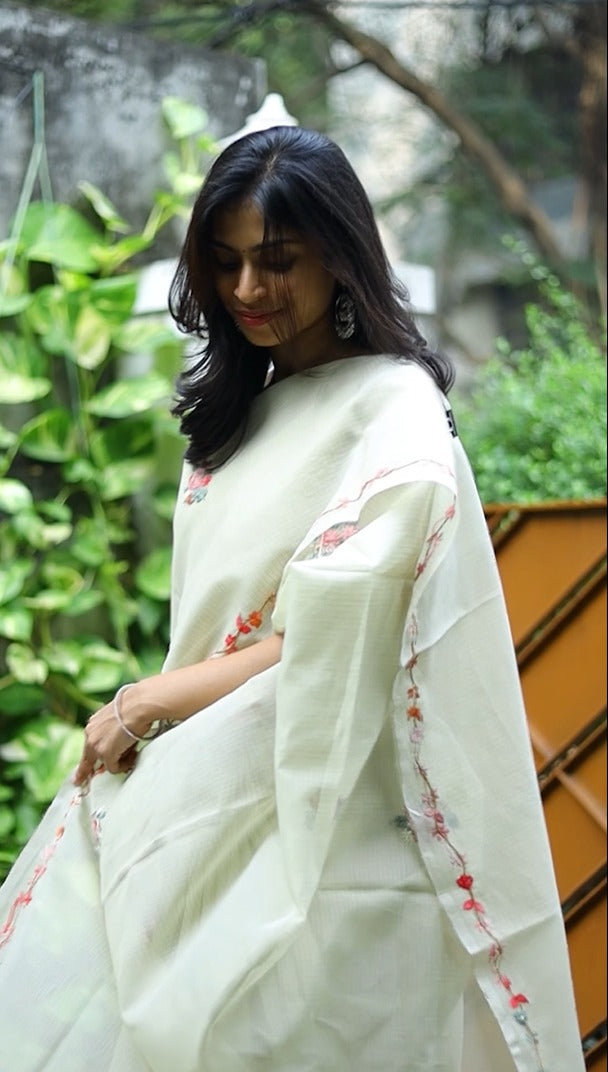 Kota Silk with Embroidery Work