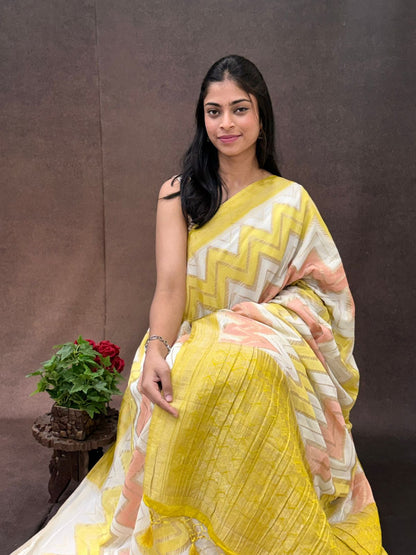 Tussar Georgette Saree