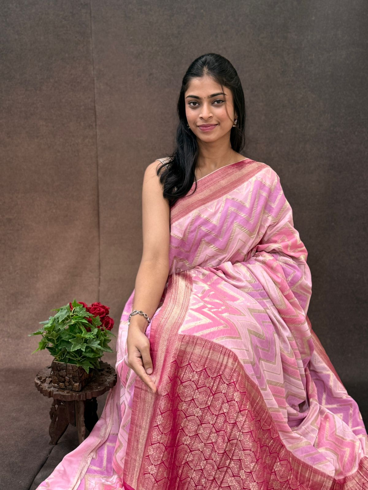 Tussar Georgette Saree