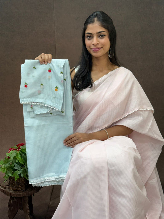 Kota Silk Saree with Embroidey Work