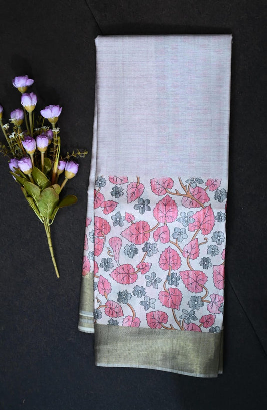 Korea Tussar Silk Sarees