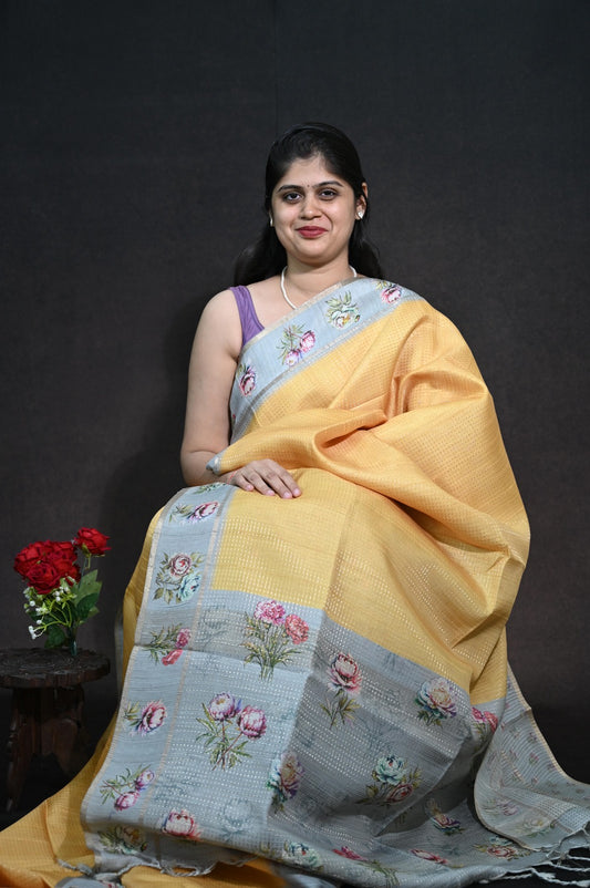 Ghicha Tussar Saree