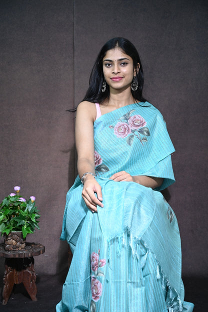 Jute Silk Saree