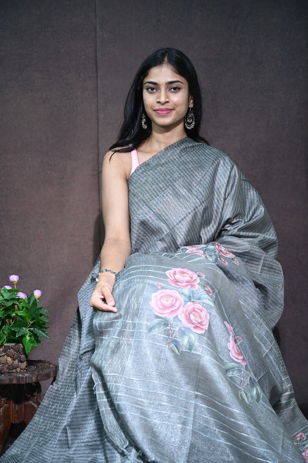 Jute Silk Saree