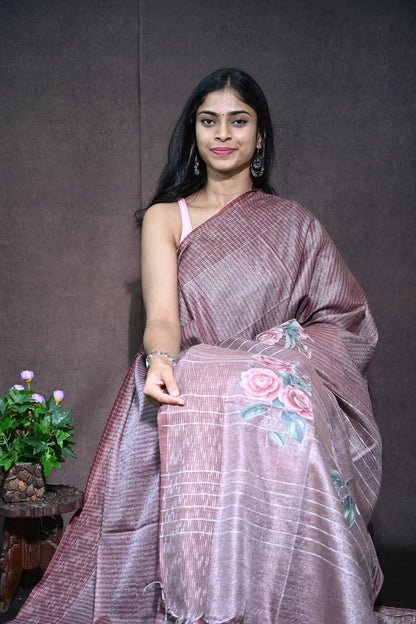 Jute Silk Saree