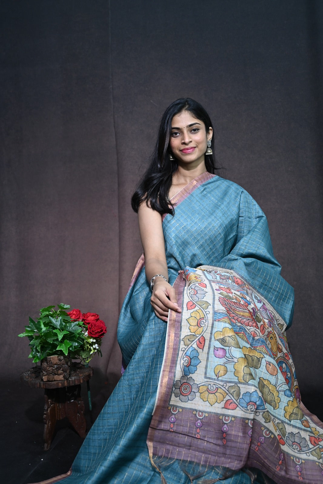 Chanderi Print Saree