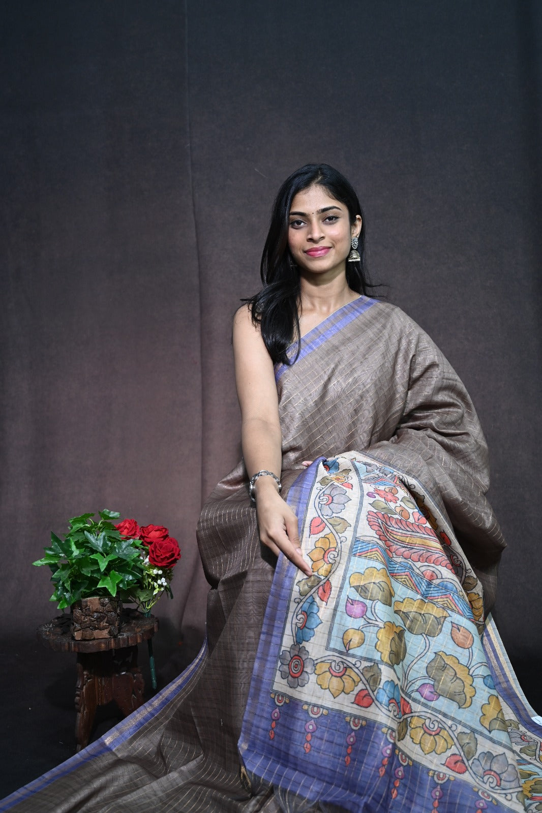 Chanderi Print Saree