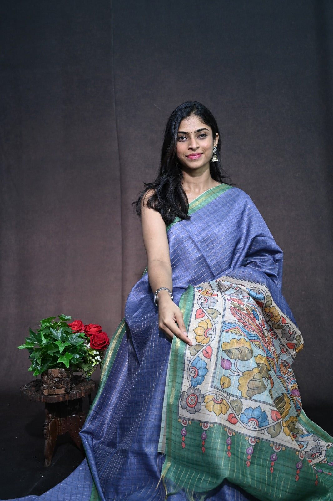 Chanderi Print Saree