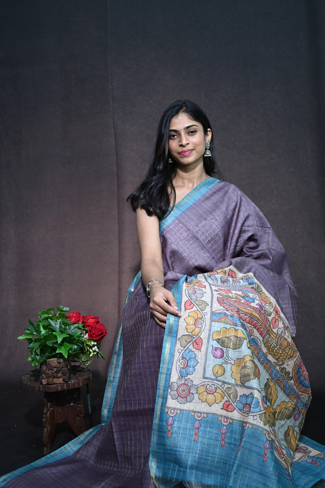Chanderi Print Saree