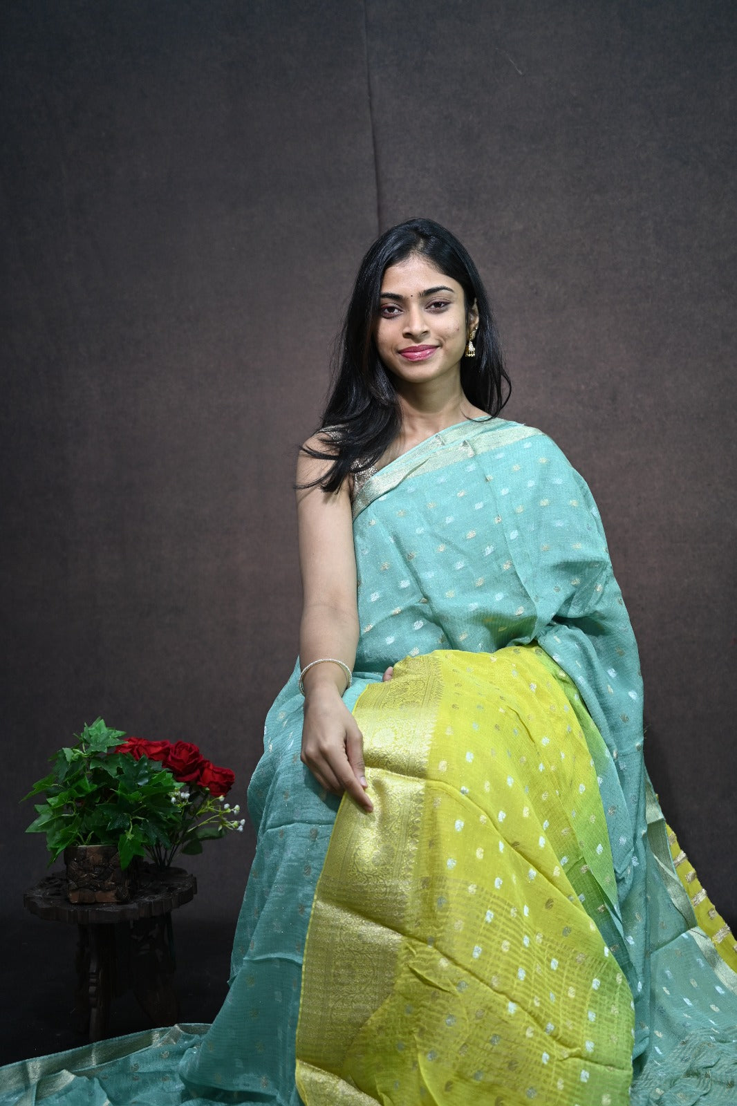 Jute Georgette Saree