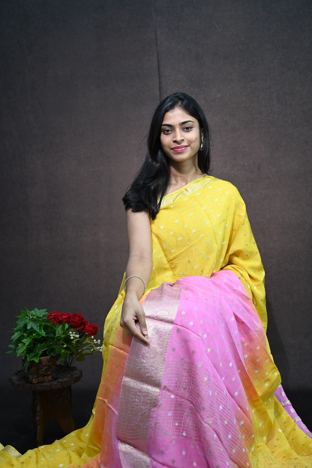 Jute Georgette Saree
