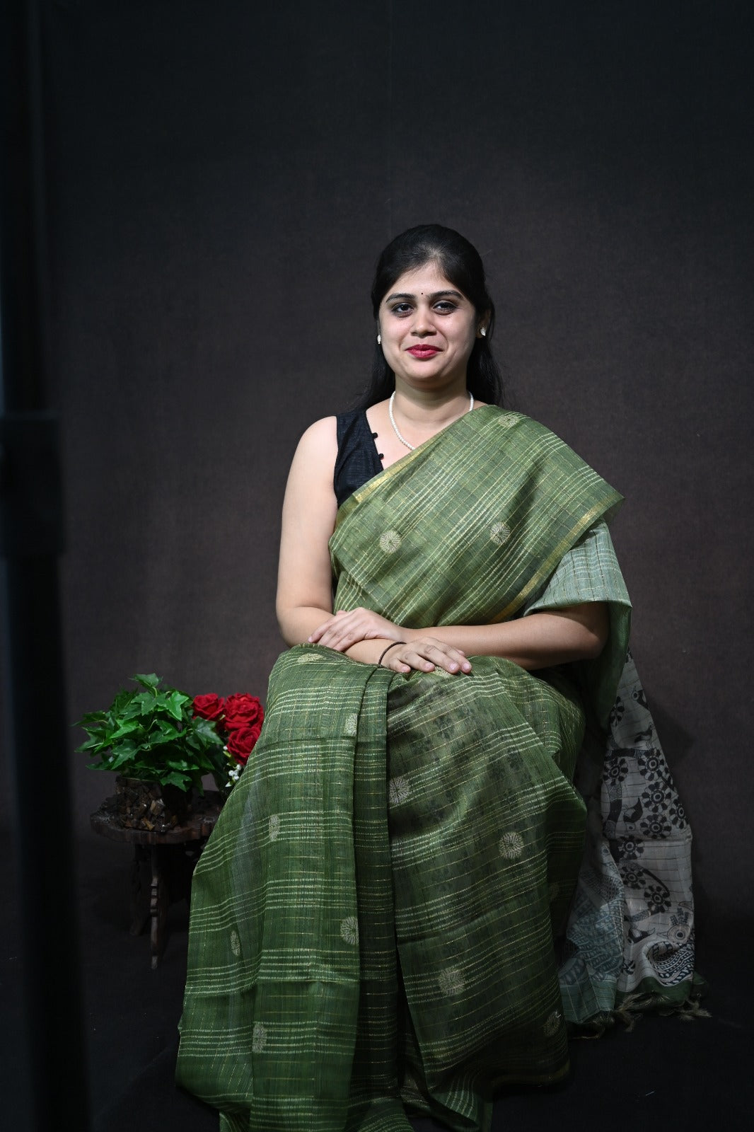 Chanderi Print Saree