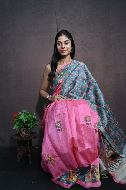 Kalamkari Tussar silk