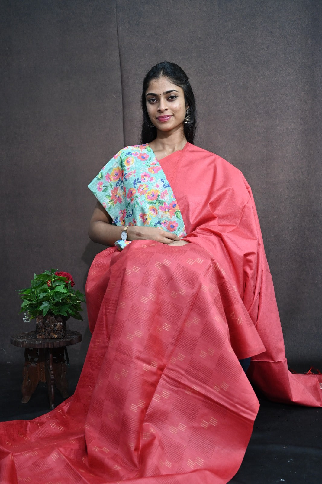 Semi Kota Tussar Silk Saree