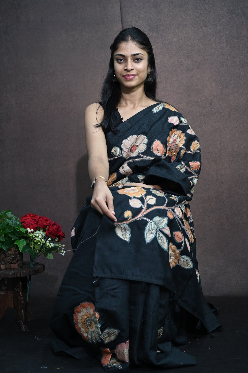 Matka Tussar Saree