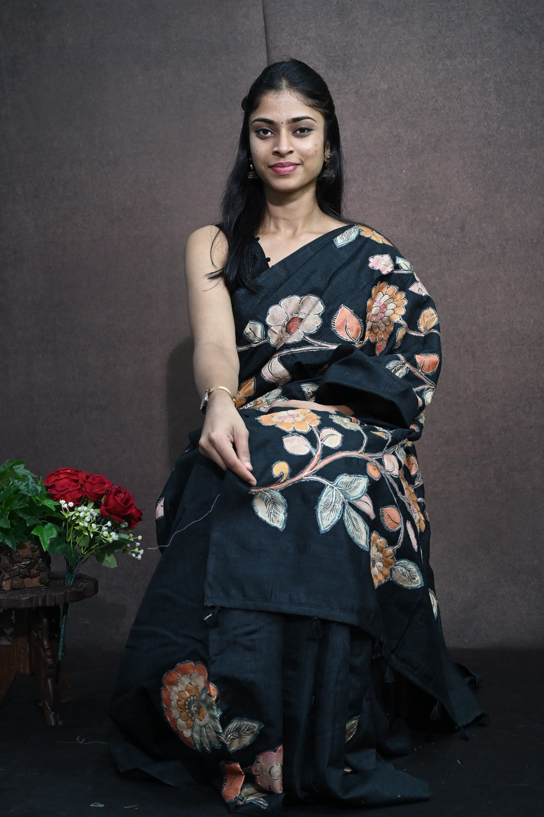 Matka Tussar Saree
