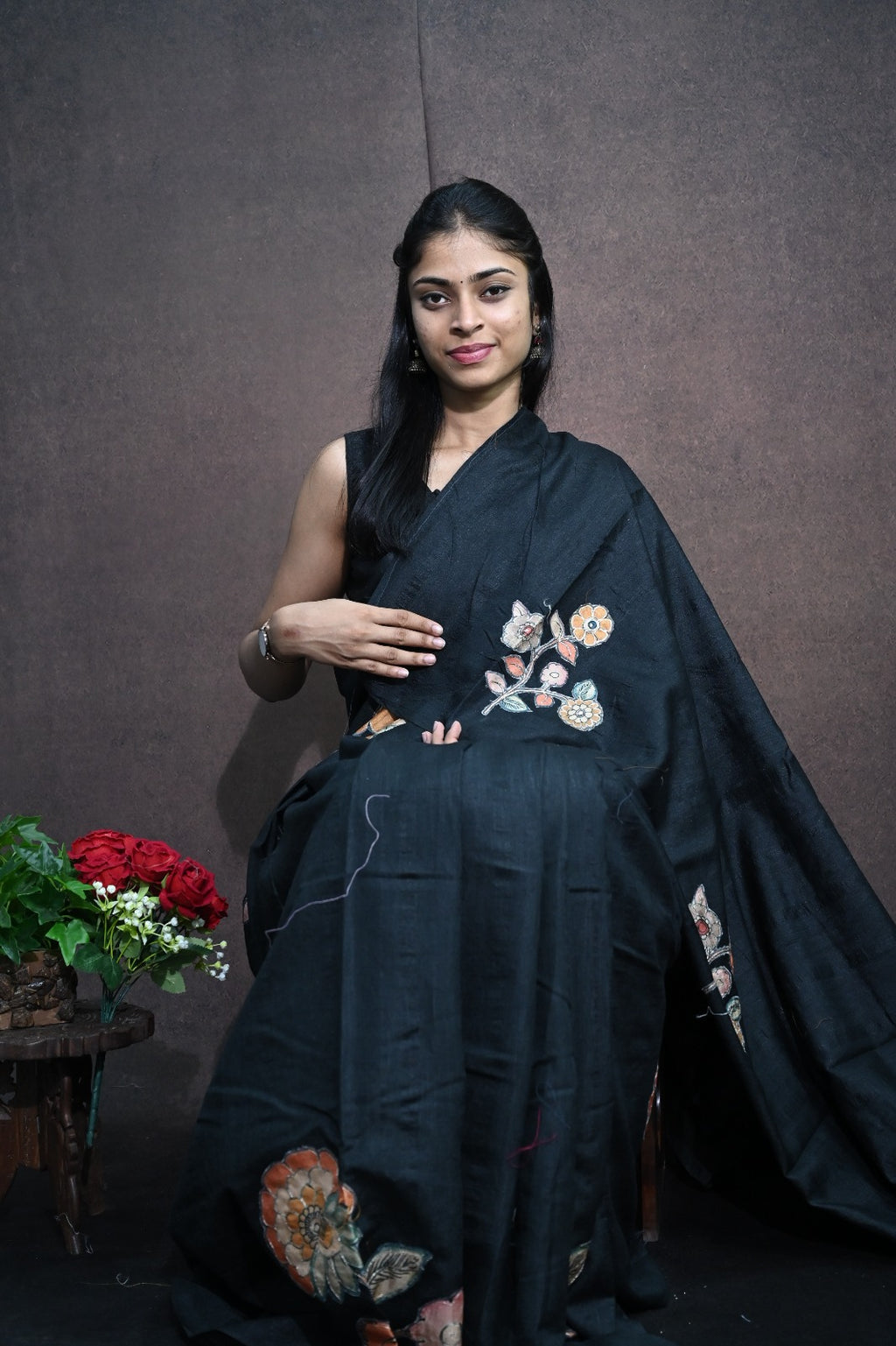 Matka Tussar Saree