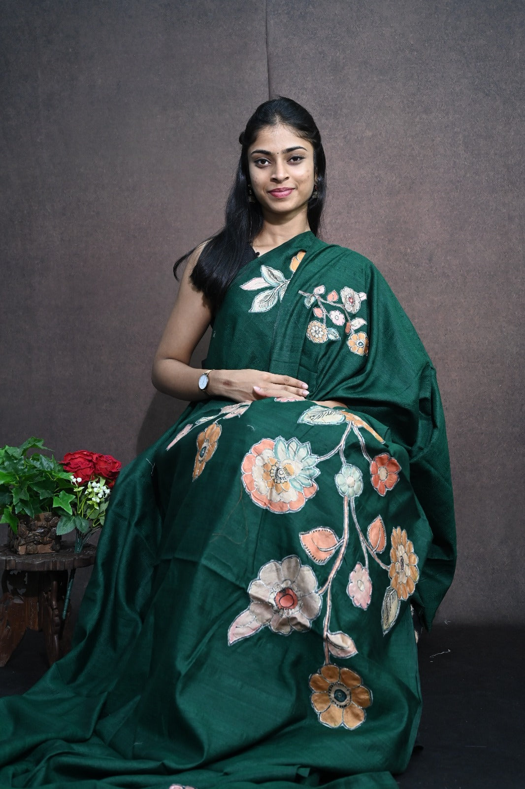 Matka Tussar Saree