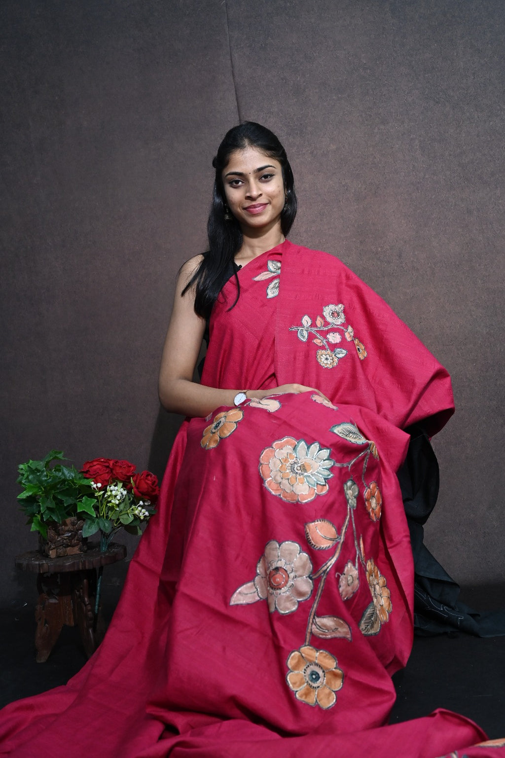 Matka Tussar Saree