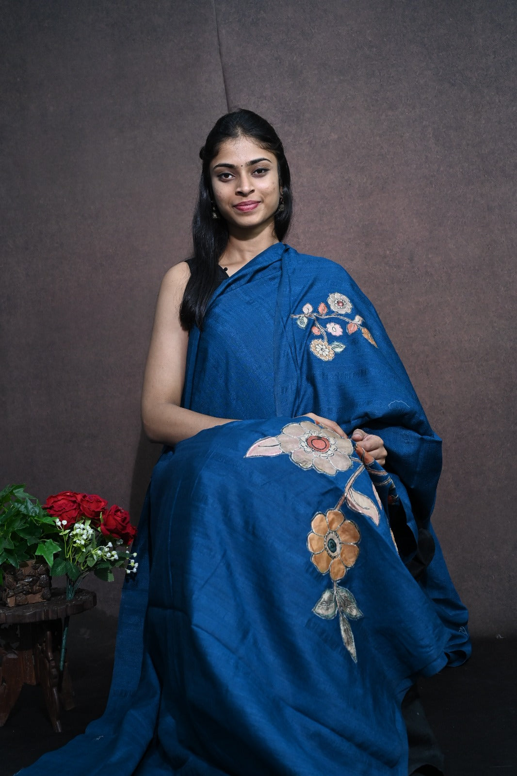 Matka Tussar Saree