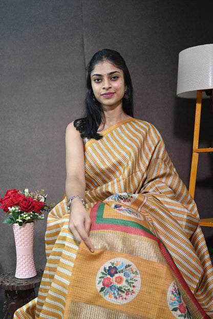 Tussar saree