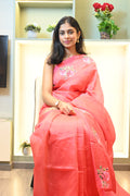 Mangalagiri Silk With Floral Print