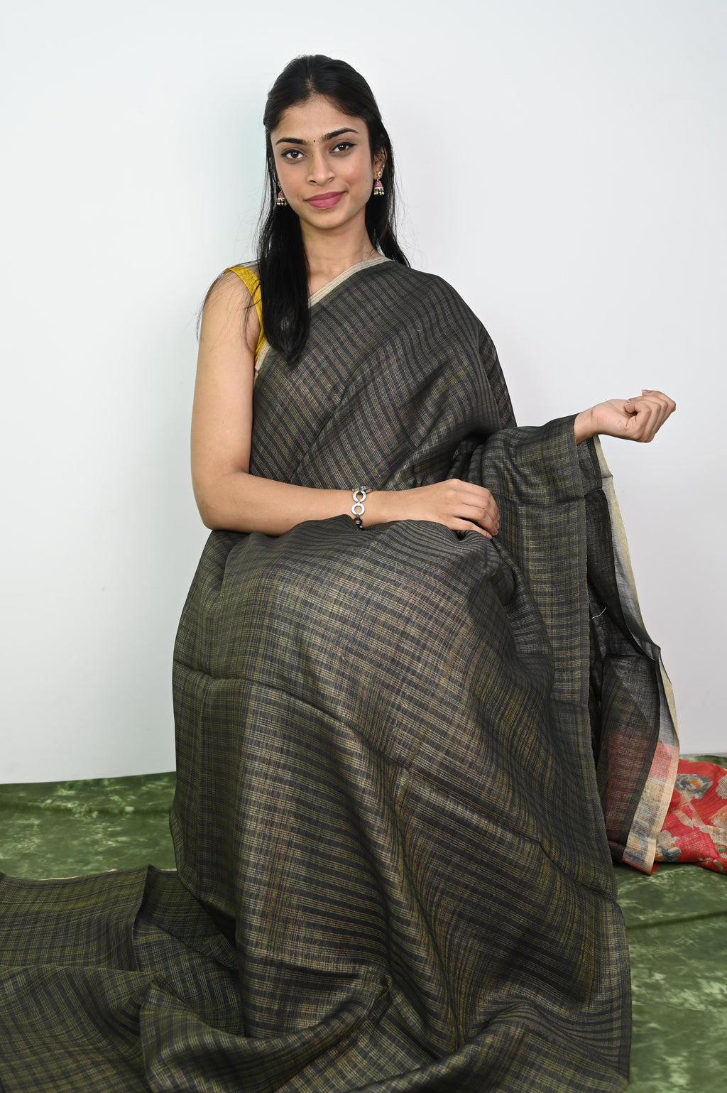 Linen Silk Saree