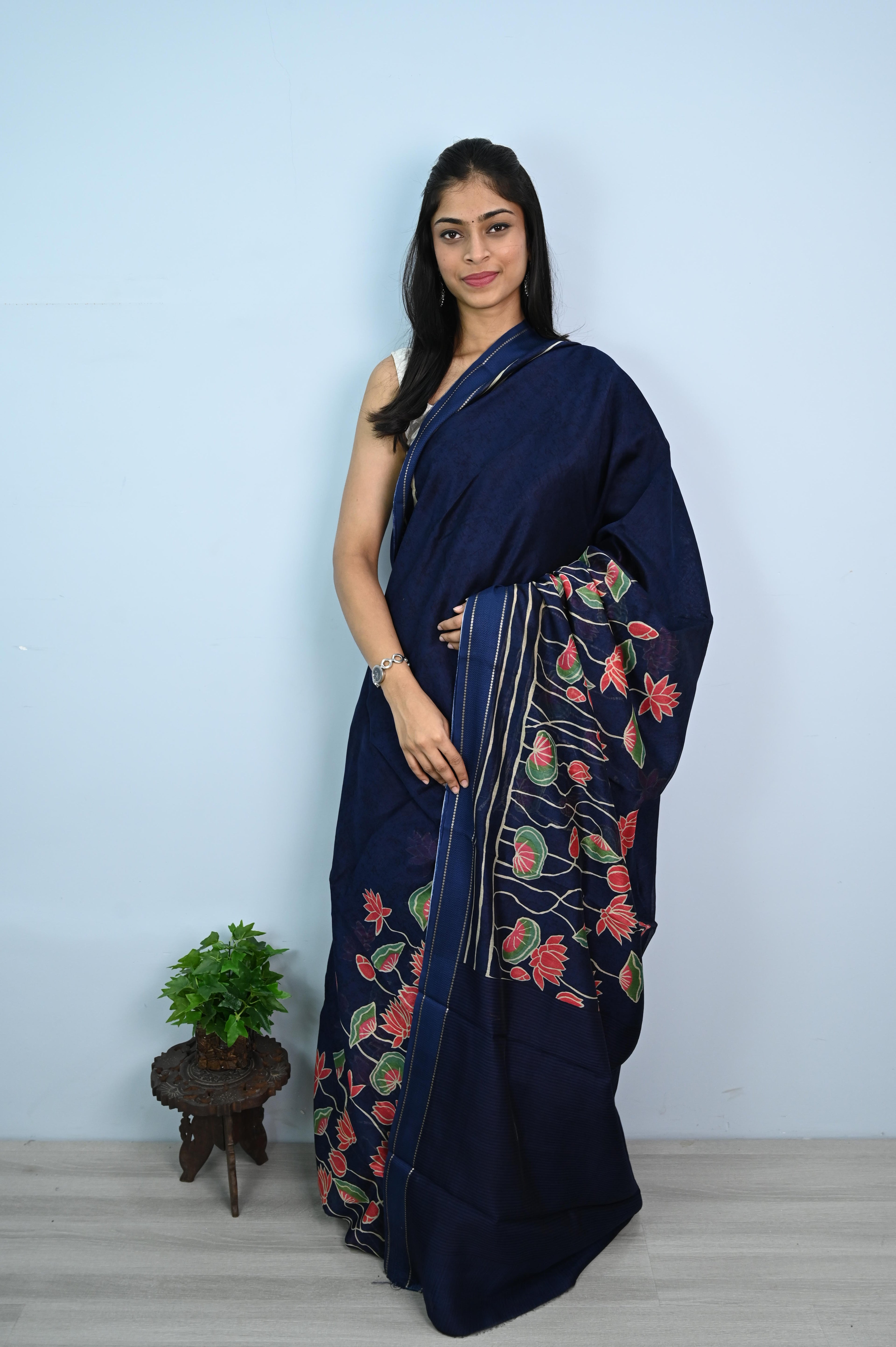 Pure Chanderi Butter Silk Saree