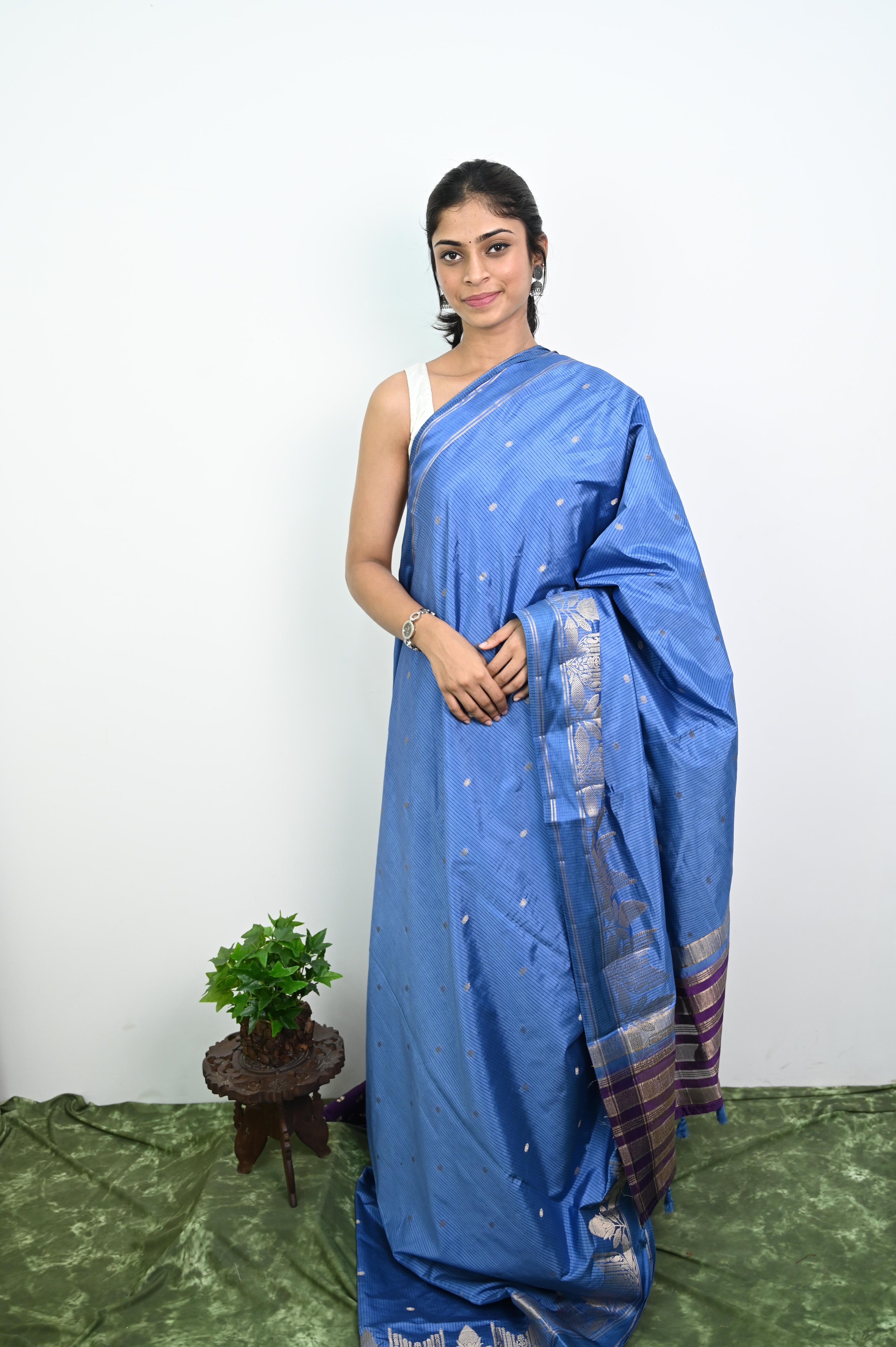 Banarasi Tussar Silk Saree