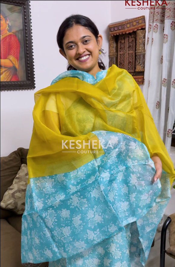 Pure Chanderi salwar suit