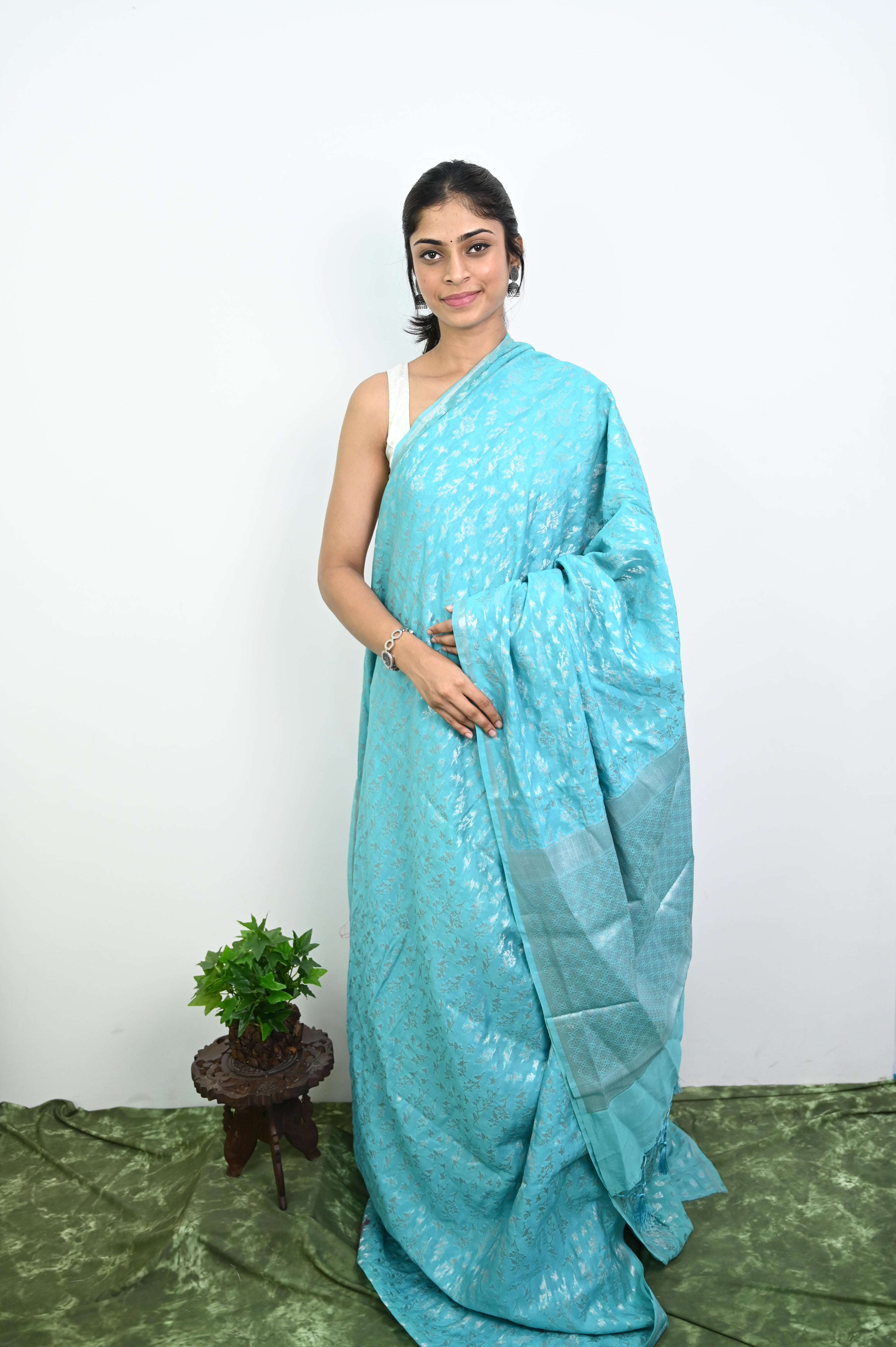 Banarasi Chanderi Silk Saree