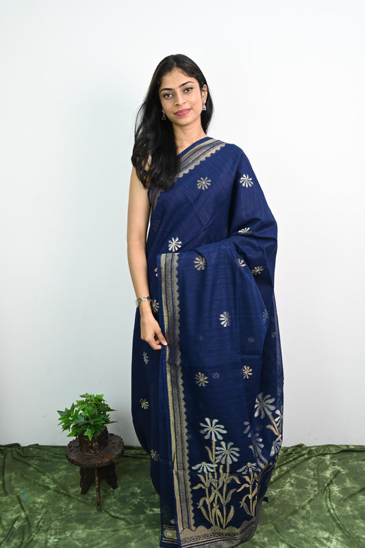 Khadi Jamdani Sarees
