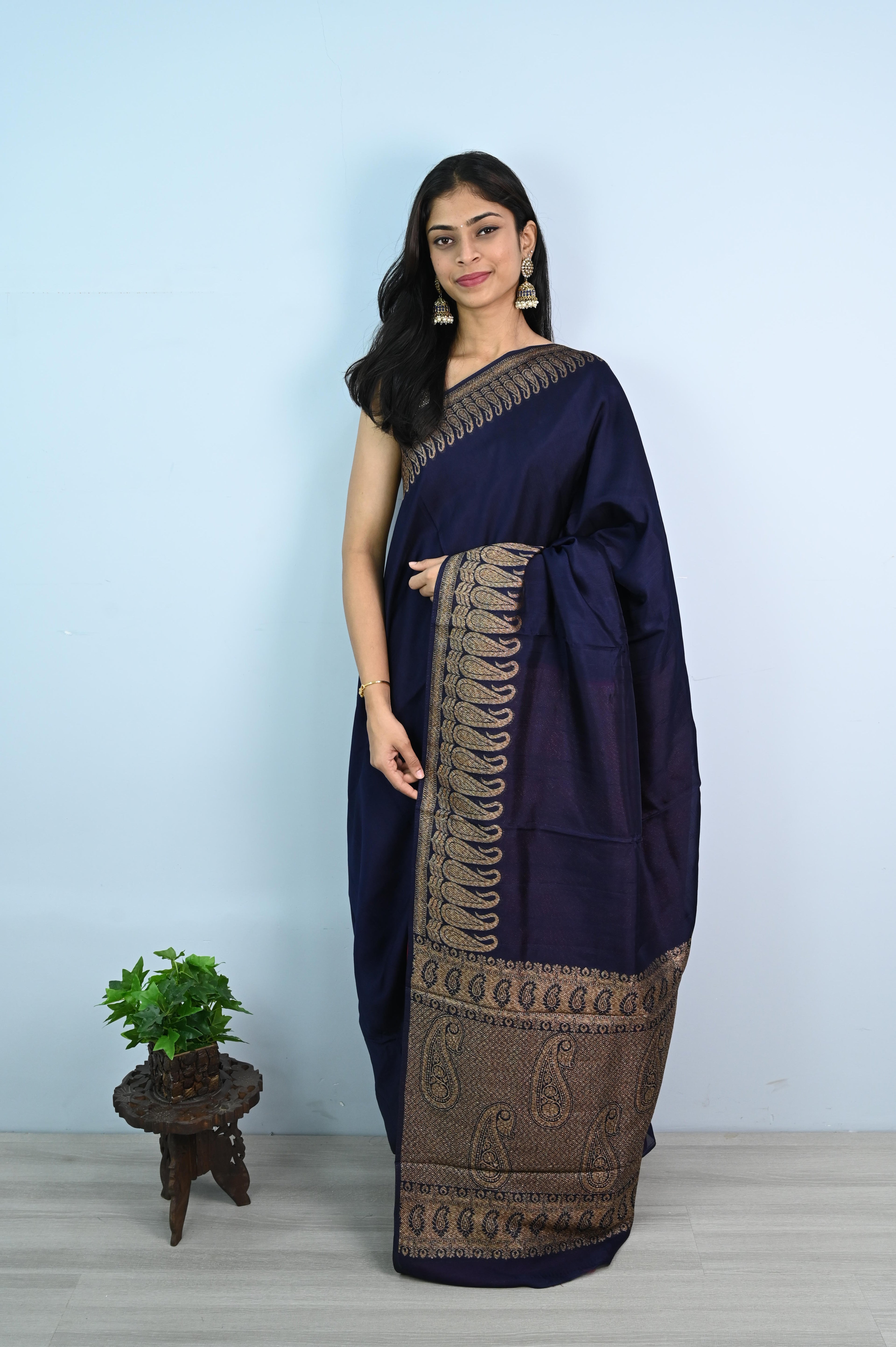 Tussar Georgette Silk Saree