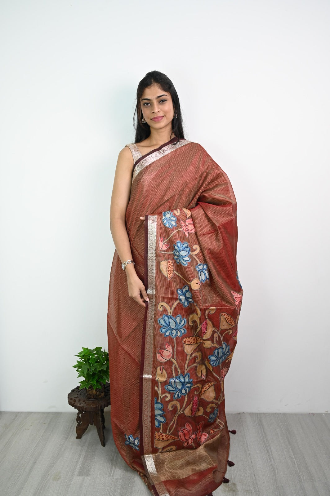 Kota Silk Saree with Applique work