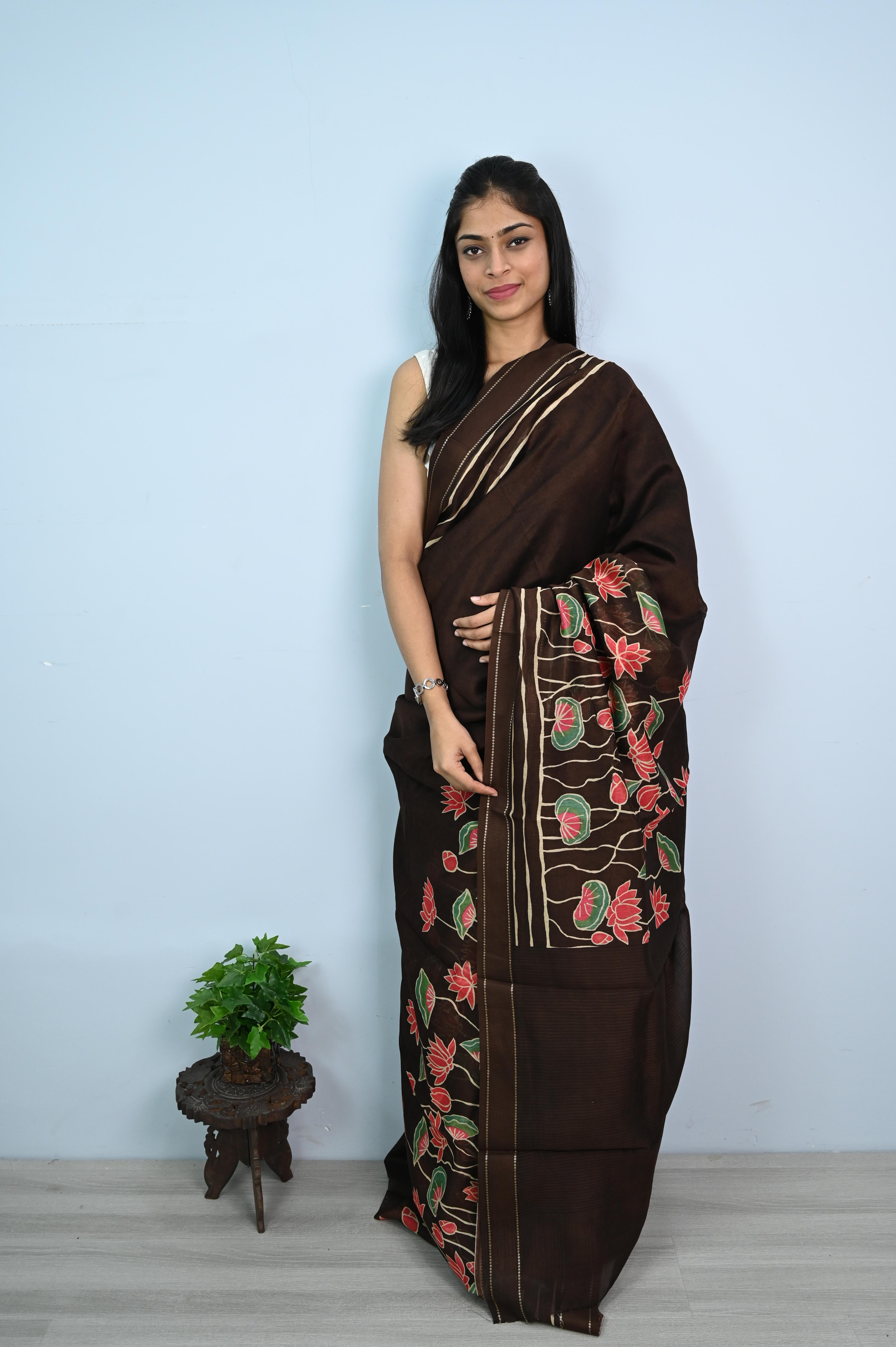 Pure Chanderi Butter Silk Saree