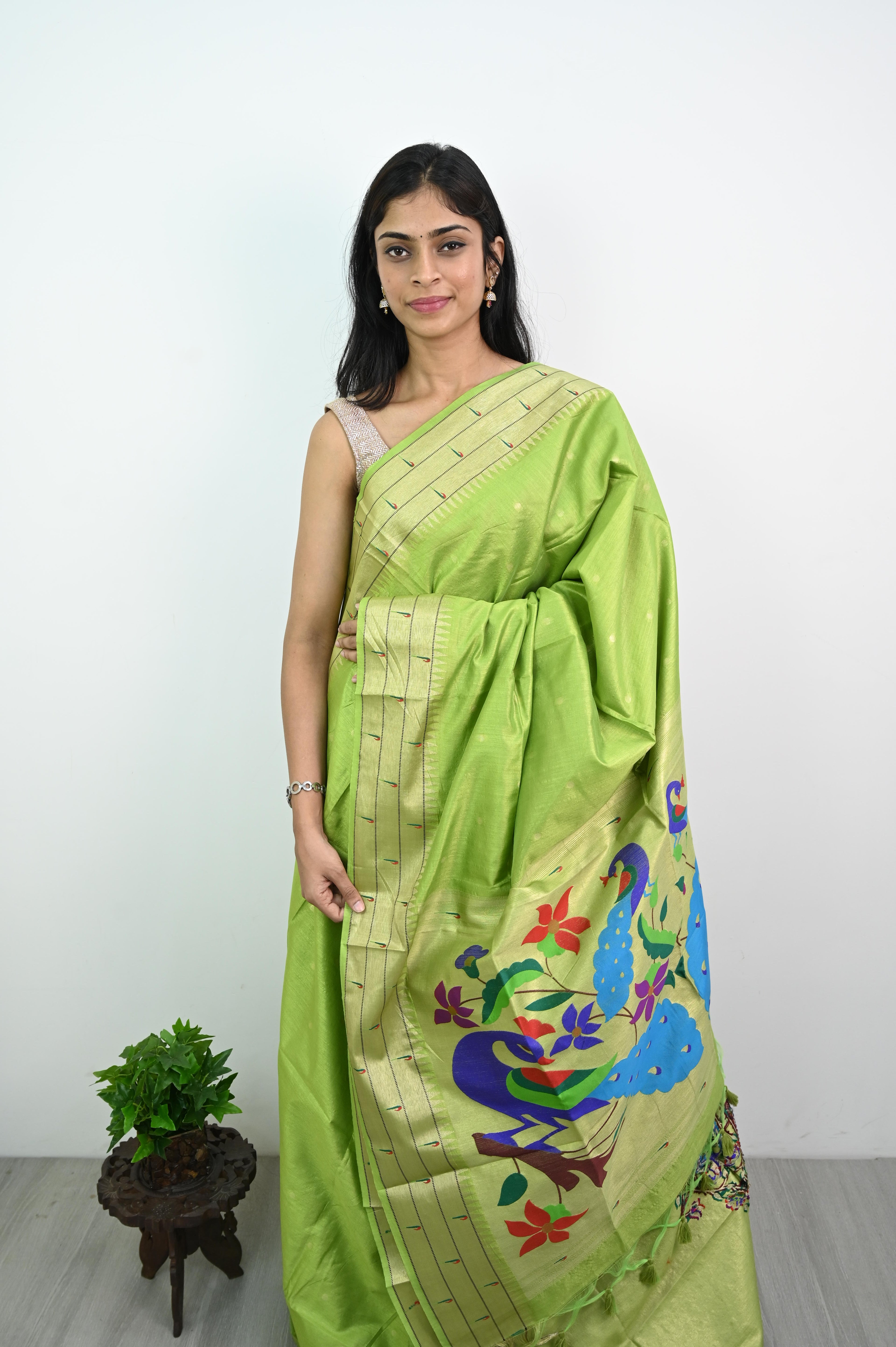 Paithani Tussar Silk