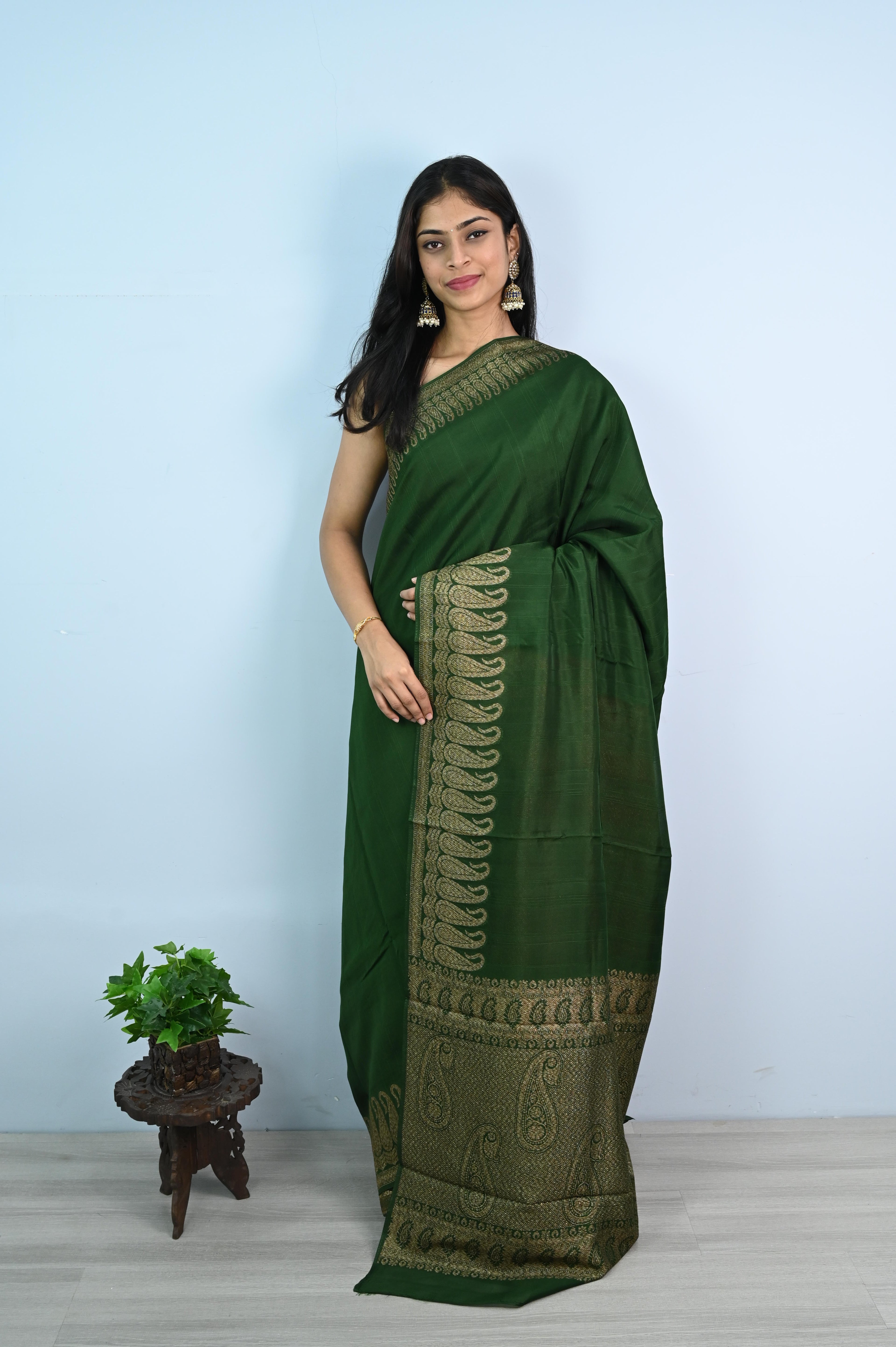 Tussar Georgette Silk Saree