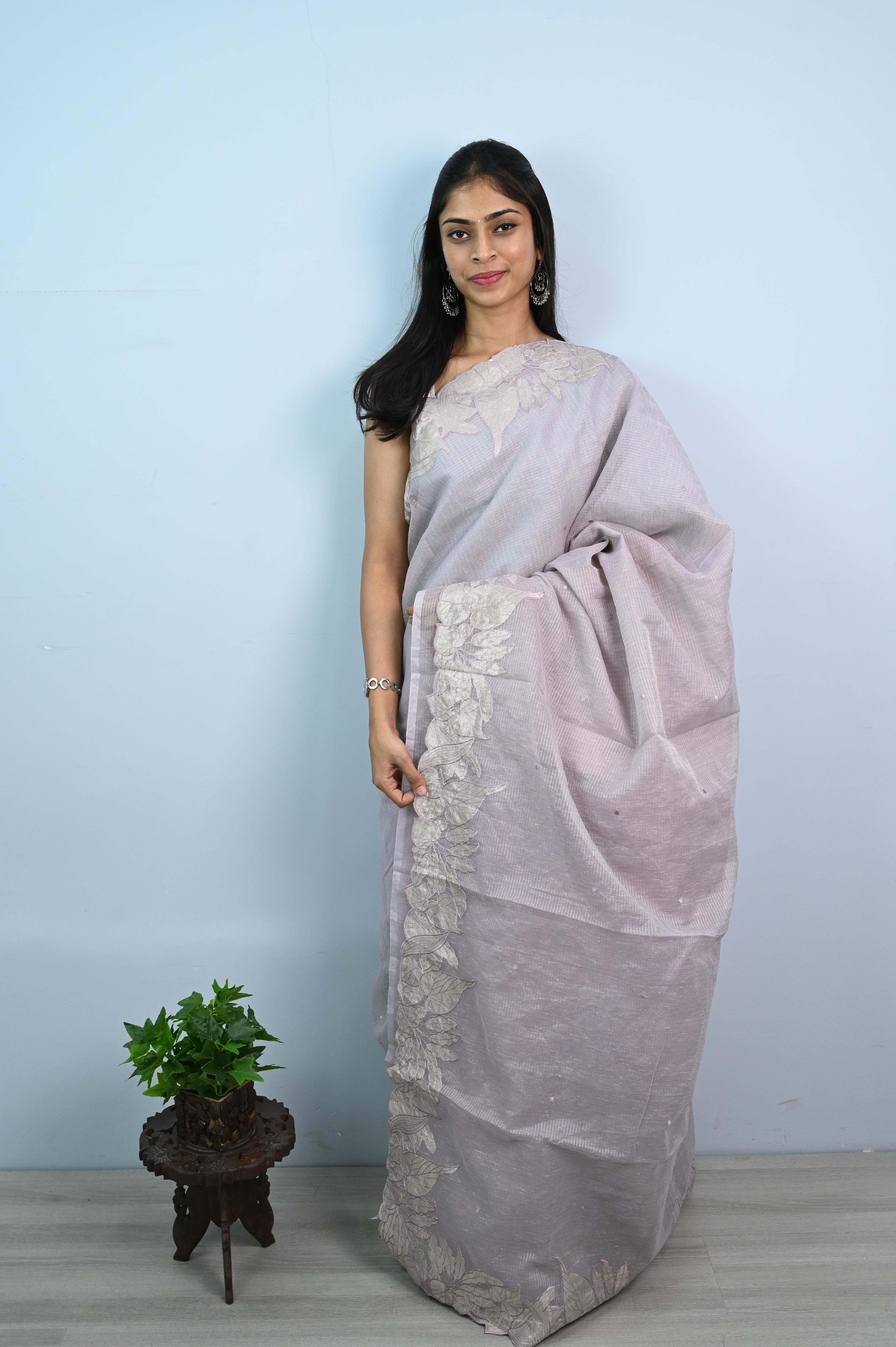 Kota Silk Saree with Applique