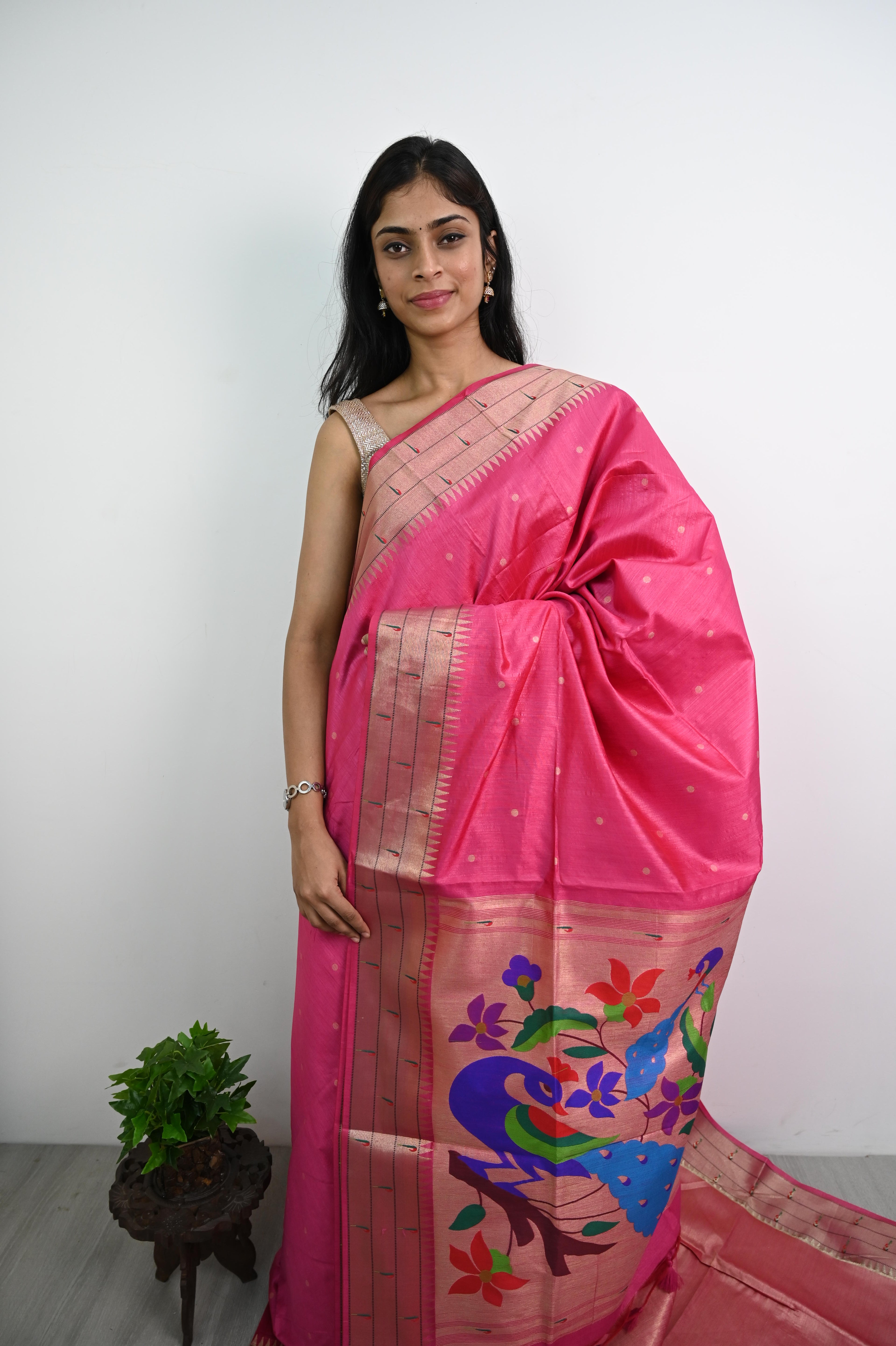 Paithani Tussar Silk